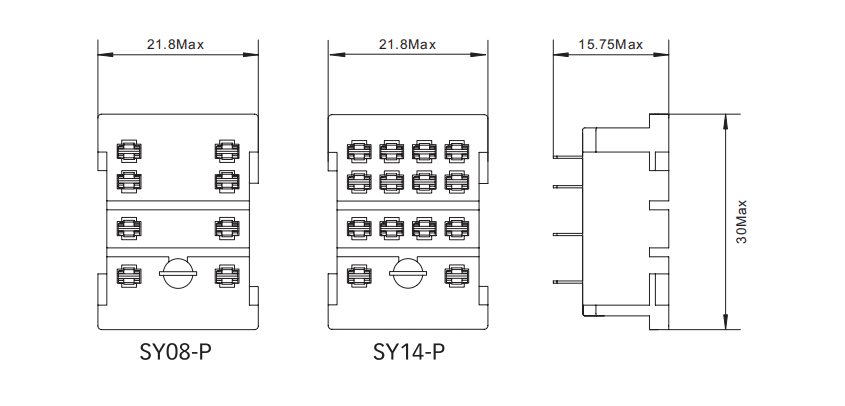 SY08-P & SY14-P RKE Socket Dimension