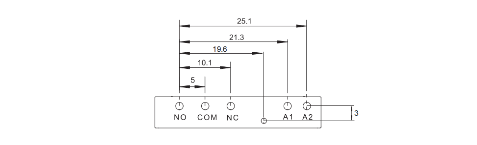 SNC05-P1 Solid State Slim Relay PCB Socket Wiring Diagram